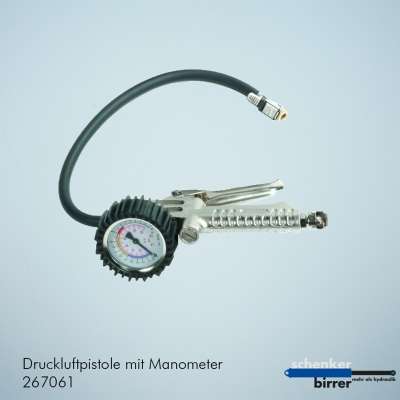 Druckluftpistole mit Manometer