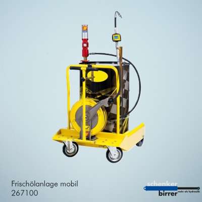 Frischölanlage mobil mit Schlauc