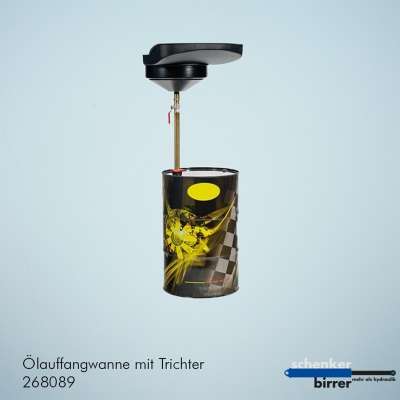 Ölauffangwanne mit Trichter