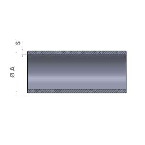 Kolbenrohr E355 aussen verchromt