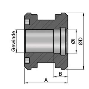 Kolben 1-teilig  mit Gewinde