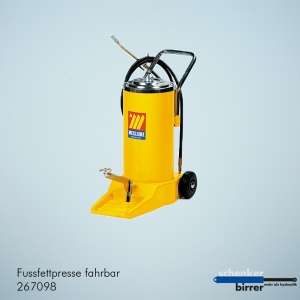 Fussfettpresse fahrbar